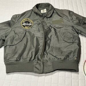 United States Navy Gray/Green Bomber Jacket
